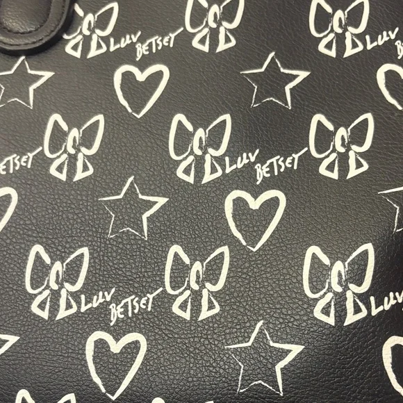 Betsey Johnson Black and Red Satchel - Picture 3 of 10